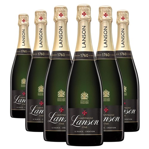 Crate of 6 Lanson Le Black Creation Brut Champagne 75cl